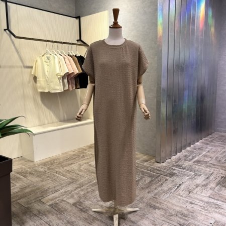 나그랑 캡 소매 박시 원피스