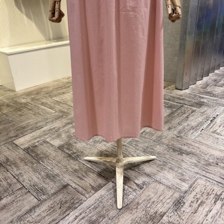 백 트임 밴딩 롱 원피스