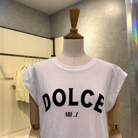 캡소매 레터링 티셔츠