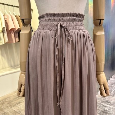 밴딩 와이드 플리츠 치마 바지