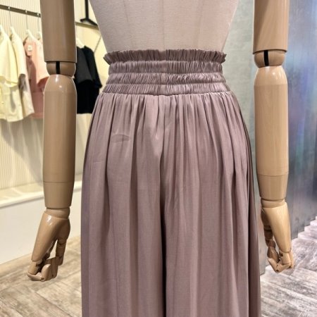 밴딩 와이드 플리츠 치마 바지