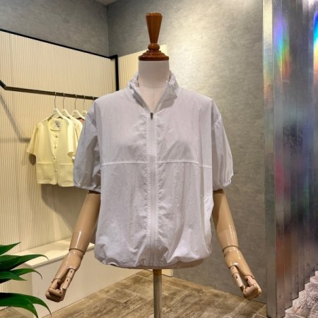 집업 밴딩 반팔 점퍼