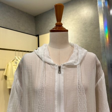 시스루 레이스 스트랩 점퍼