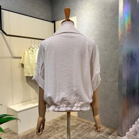 카라 단추 스트링 자켓