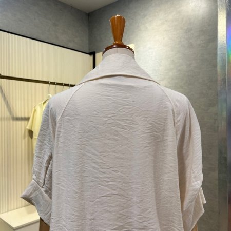 카라 단추 스트링 자켓