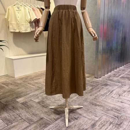 밴딩 H라인 셋업 롱 스커트