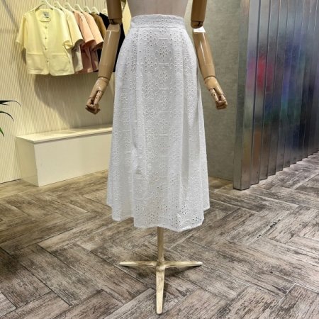 투턱 펀칭 셋업 롱 스커트