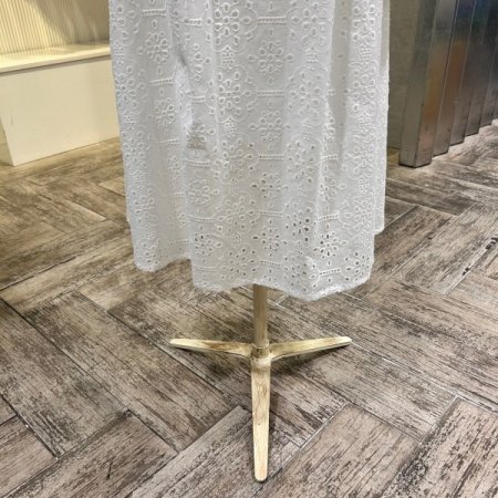 투턱 펀칭 셋업 롱 스커트