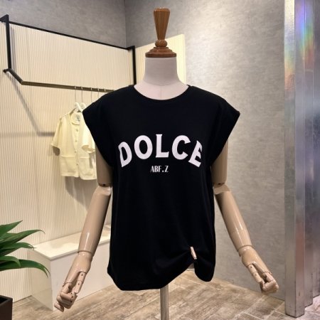 레터링 캡소매 티셔츠