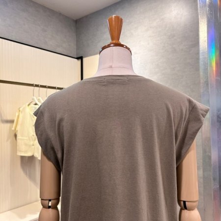 레터링 캡소매 티셔츠