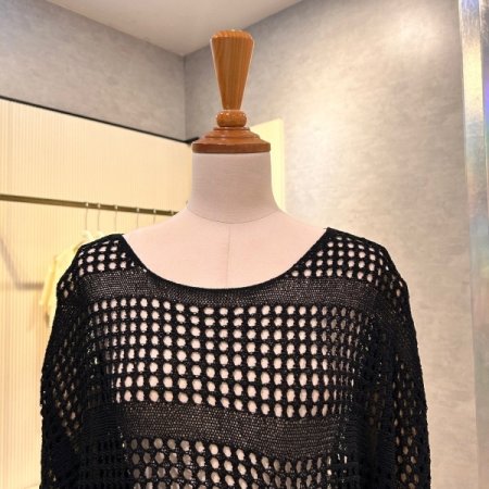 스트랩 셔링 나그랑 펀칭 니트