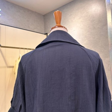 스트링 카라 단추 자켓