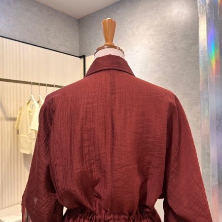 스트링 롤업 소매 카라 자켓