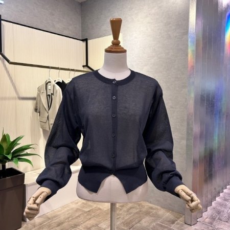 시스루 라운드 가디건