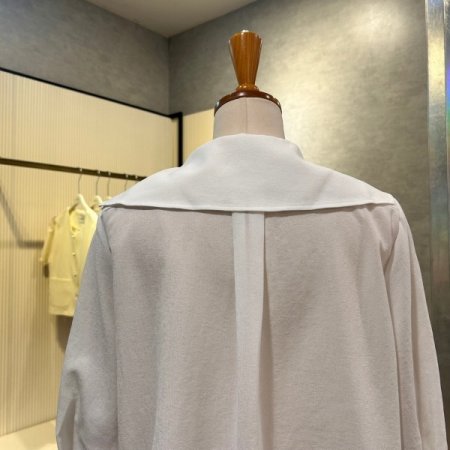 세일러 카라 셔링 반팔 블라우스