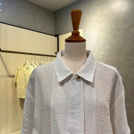 나그랑 반팔 밴딩 카라 점퍼