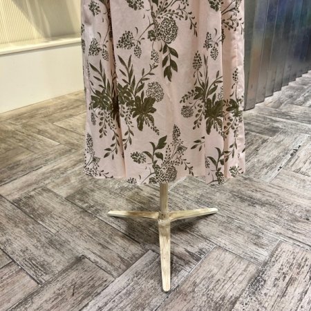 프린트 백밴딩 셋업 스커트