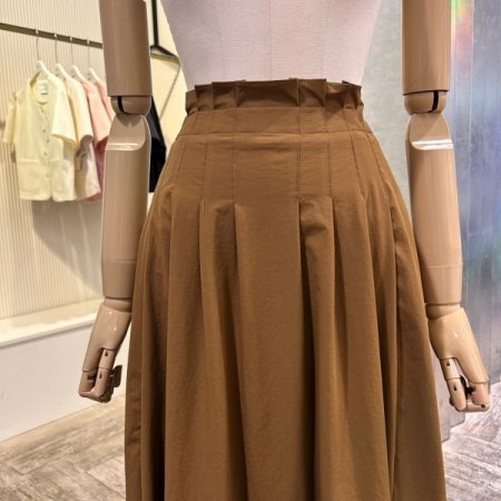 백밴딩 플리츠 셋업 스커트