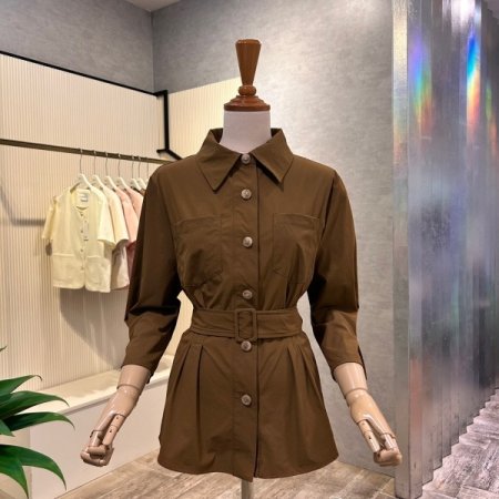 백밴딩 카라 셋업 자켓