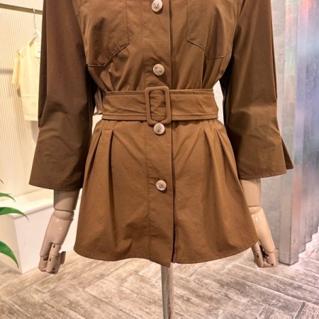 백밴딩 카라 셋업 자켓