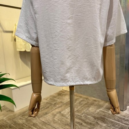 라운드 단추 반팔 자켓