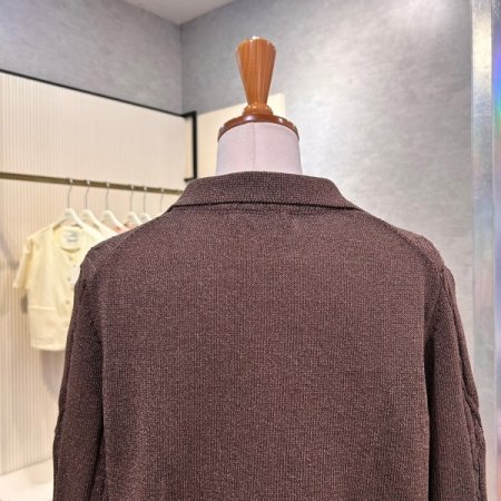 카라 꽈배기 니트