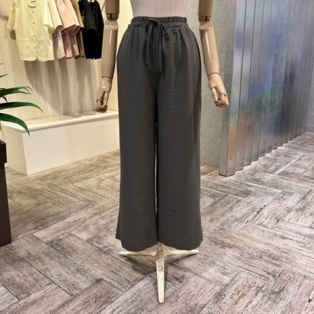 밴딩 스트랩 캐주얼 팬츠