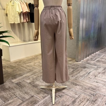 밴딩 스트랩 캐주얼 팬츠