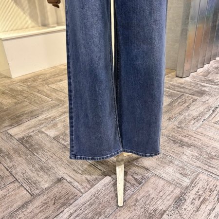 속밴딩 데님 일자팬츠