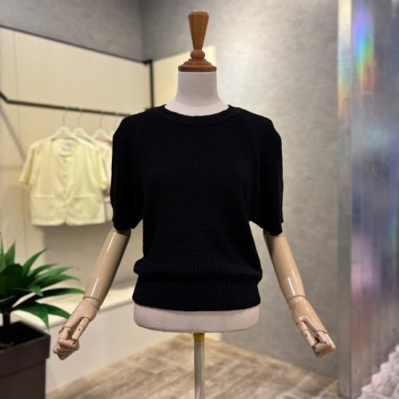 라운드 나그랑 반팔 니트