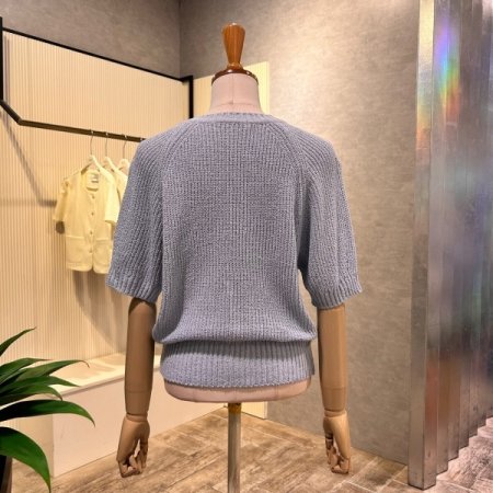 라운드 나그랑 반팔 니트