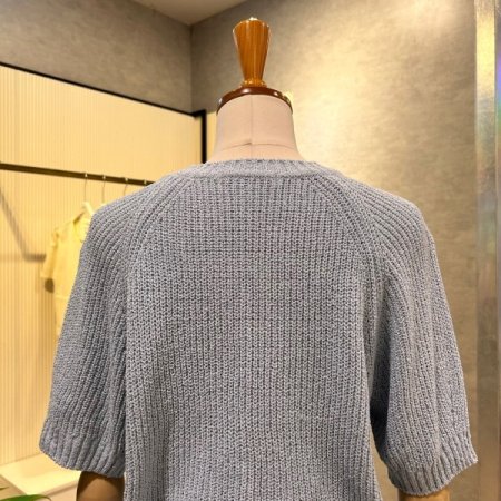 라운드 나그랑 반팔 니트