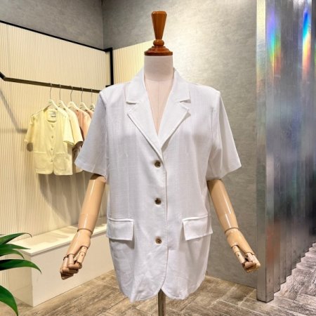 마혼방 카라 반팔 자켓