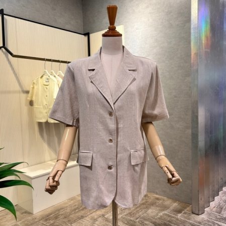 마혼방 카라 반팔 자켓