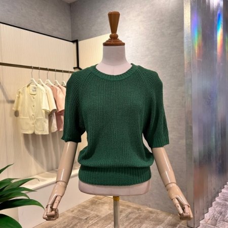 라운드 컬러 니트