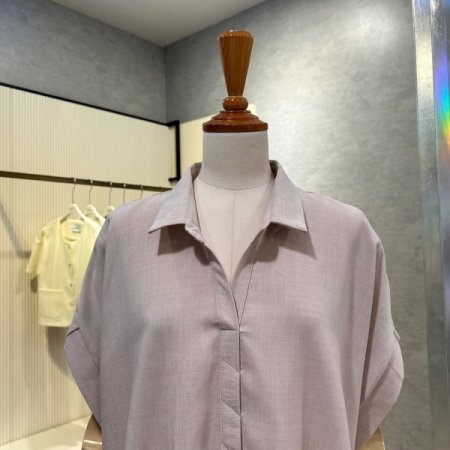 나그랑 플리츠 언발 블라우스