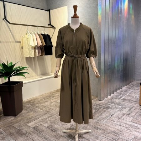 밴딩 스트랩 집업 원피스