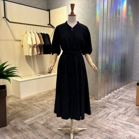 밴딩 스트랩 집업 원피스