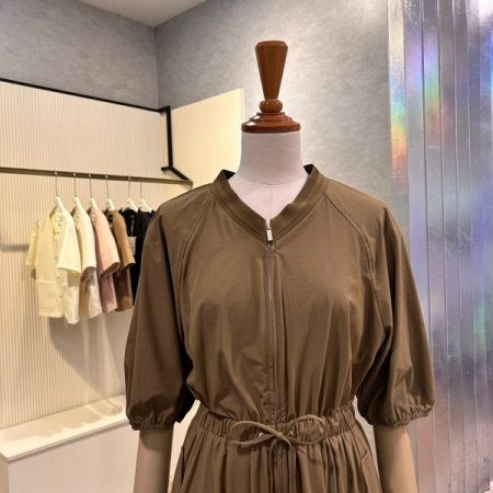 밴딩 스트랩 집업 원피스