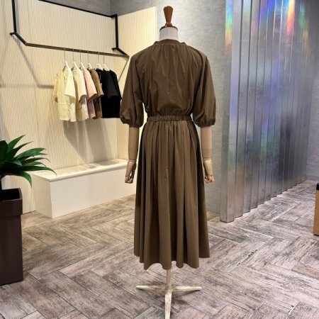 밴딩 스트랩 집업 원피스