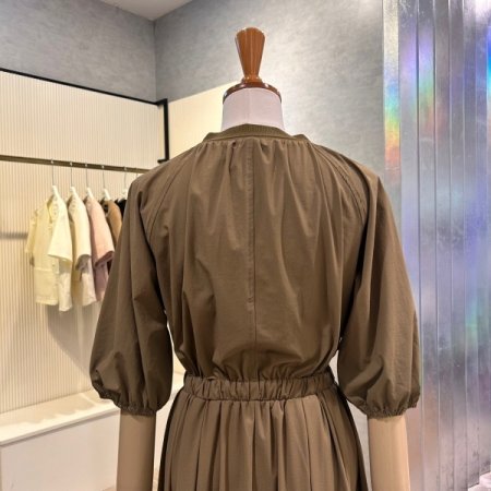 밴딩 스트랩 집업 원피스