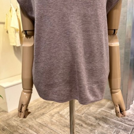 베이직 캡소매 니트