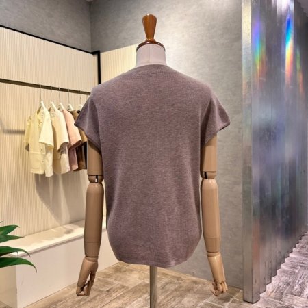 베이직 캡소매 니트