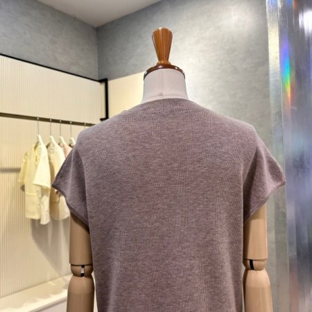 베이직 캡소매 니트