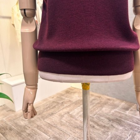 카라 캡소매 니트