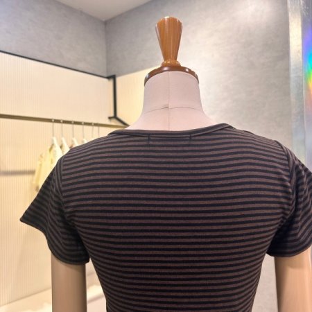 배색 레이어드 티셔츠