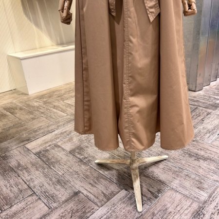 라운드 플리츠 롱 원피스