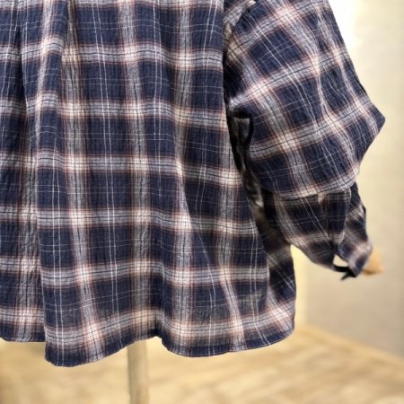 체크 나그랑 카라 셔츠