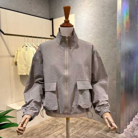 스트링 하이넥 집업 점퍼