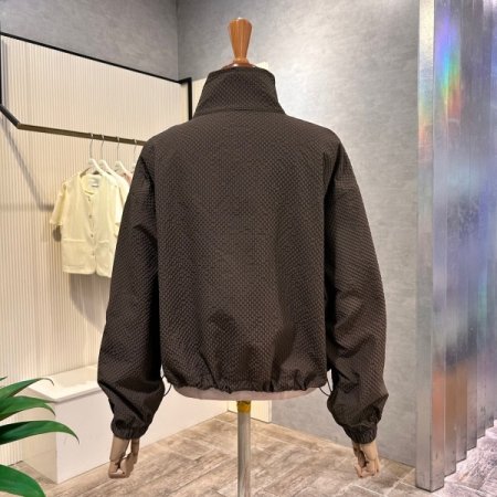 스트링 하이넥 집업 점퍼